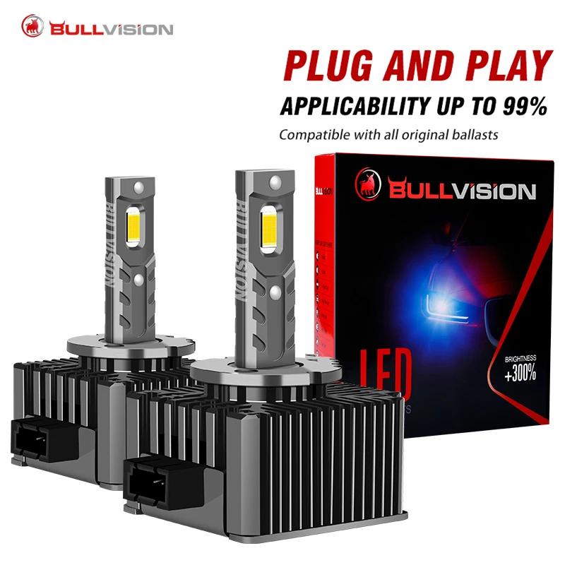 Bullvision D3S LED Ʈ HID D1S D2S D4S D5S D8S D1R D2R D3R ͺ LED 35000LM,  CSP Ĩ 6500K 4300K 90W ÷  ÷